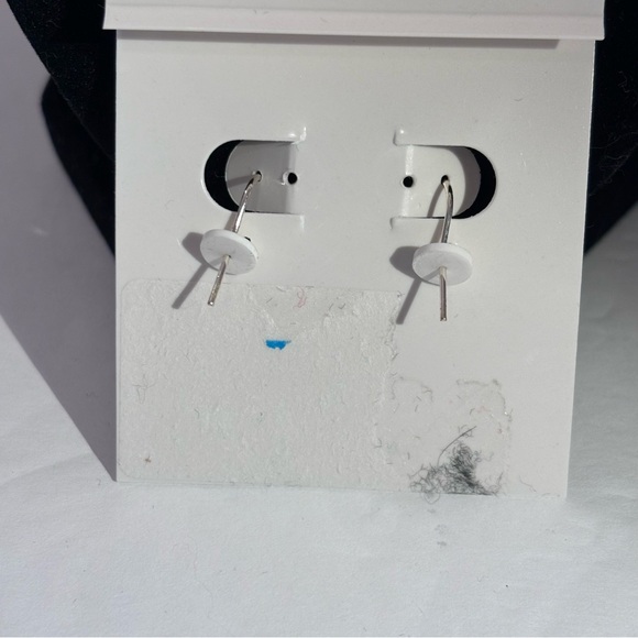 Sterling Silver Cubic Zirconia & Amethyst Flower Pierced Earrings NWT - Picture 4 of 7